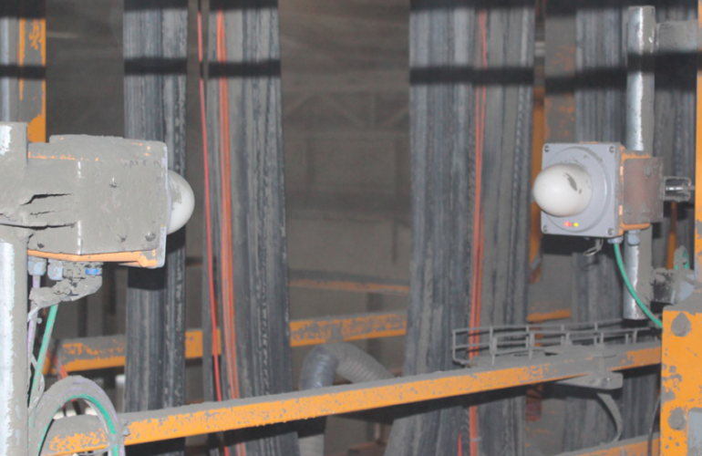 Позиционирование мостового крана и крановой тележки на цементном заводе