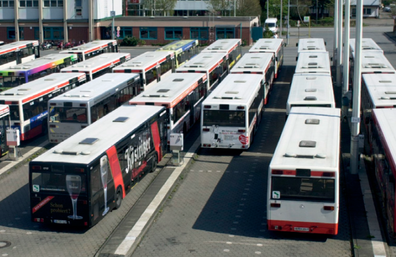 Определение положения автобусов в автопарке депо